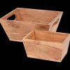 Acaciahouten opbergbakken