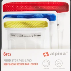 Alpina herbruikbare voedselbewaarzakjes