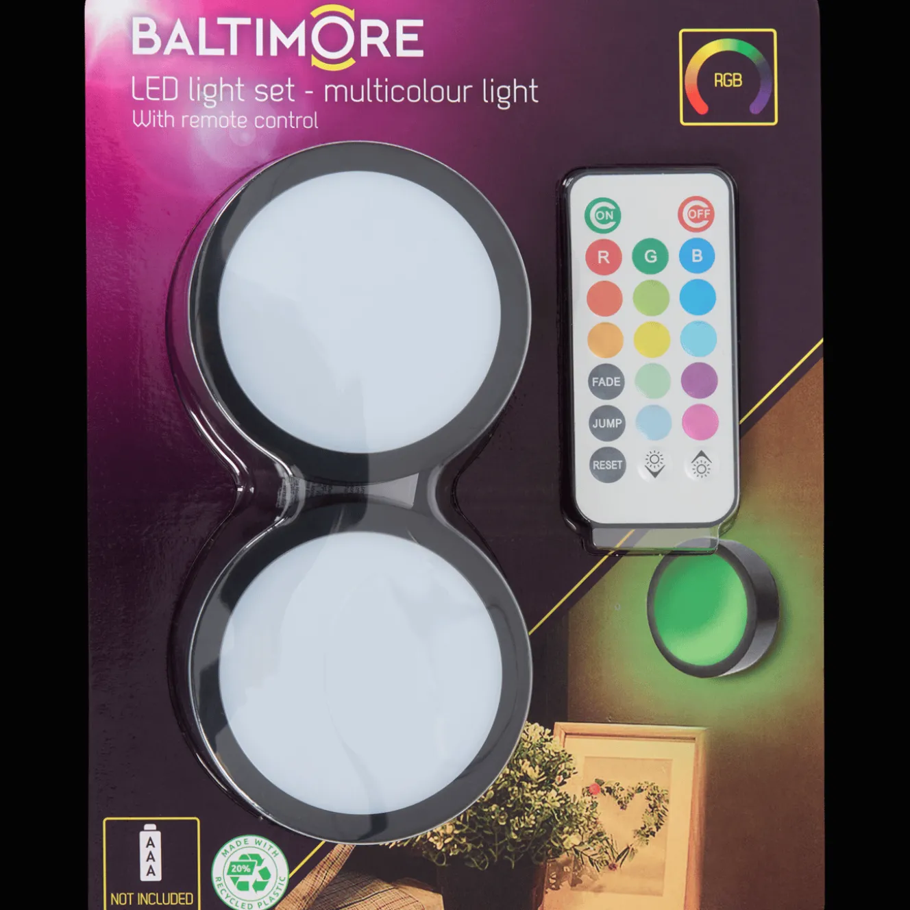 Baltimore druklampen met afstandsbediening