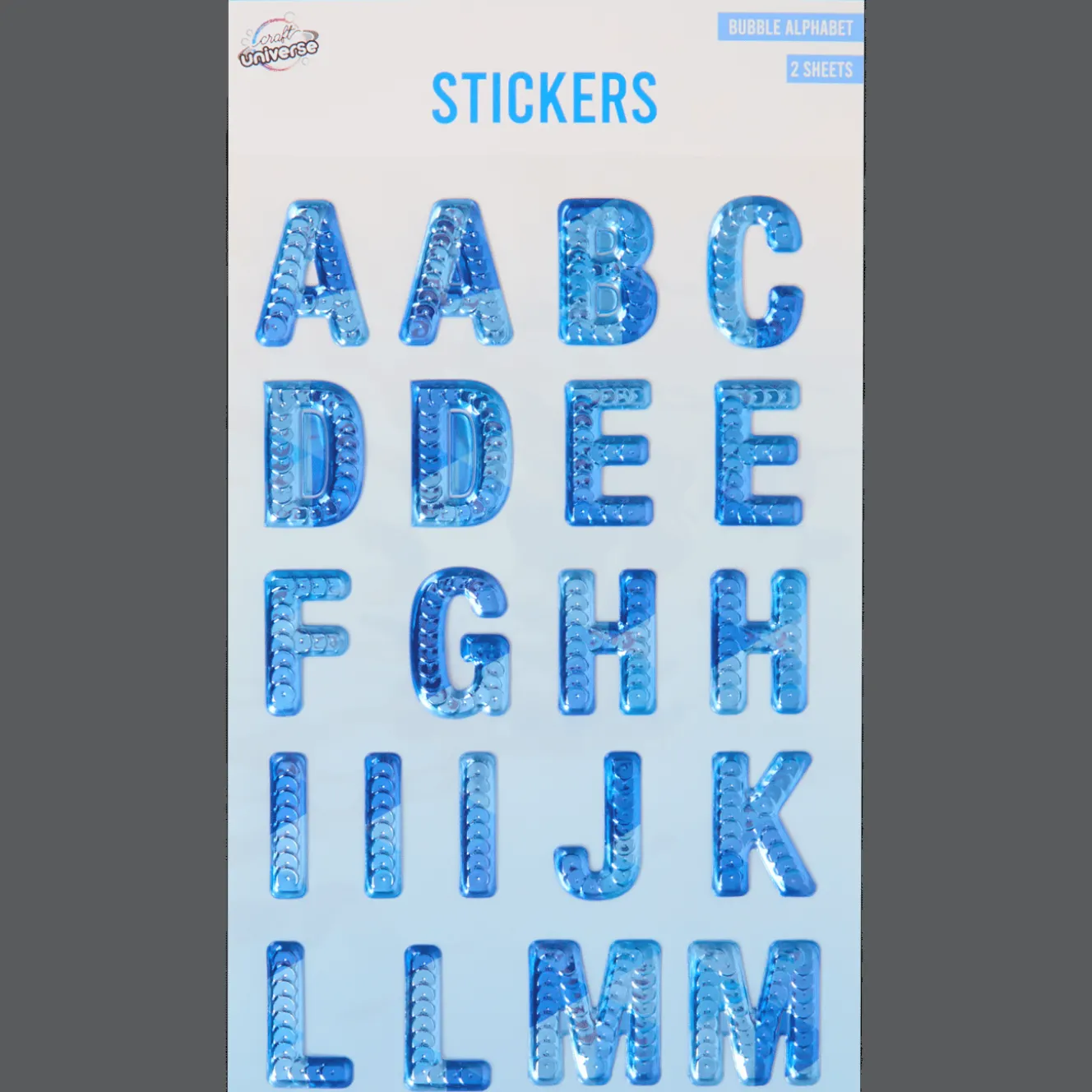 Craft Universe alfabet stickers