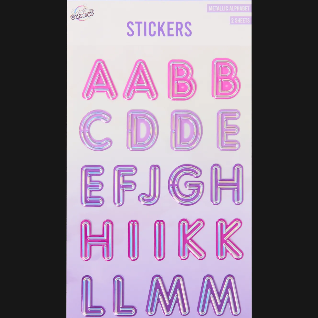Craft Universe alfabet stickers