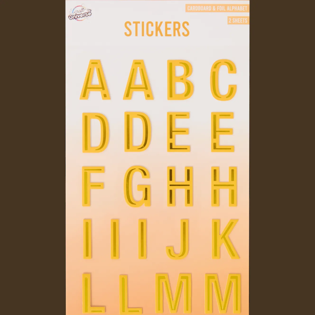 Craft Universe alfabet stickers