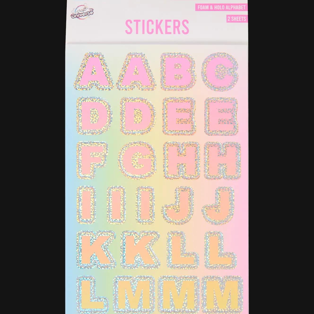 Craft Universe alfabet stickers