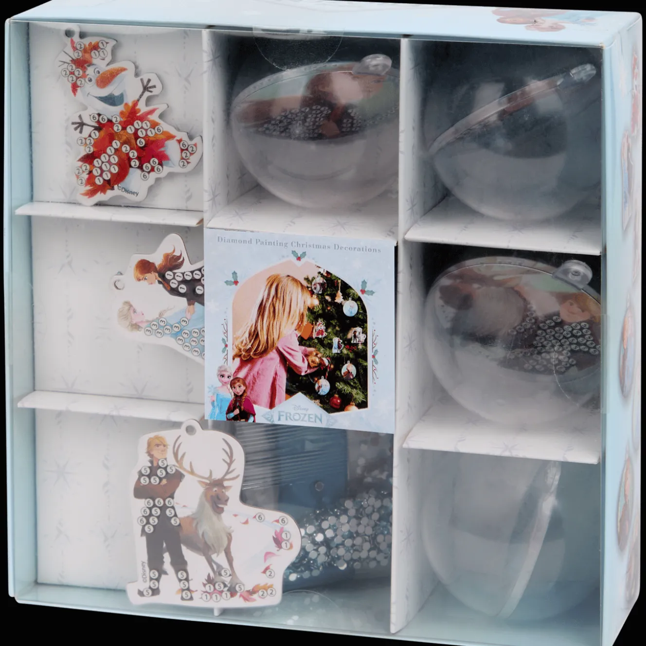 Disney diamond painting kerstballen