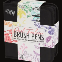 Dubbele fineliner-penseelpennen