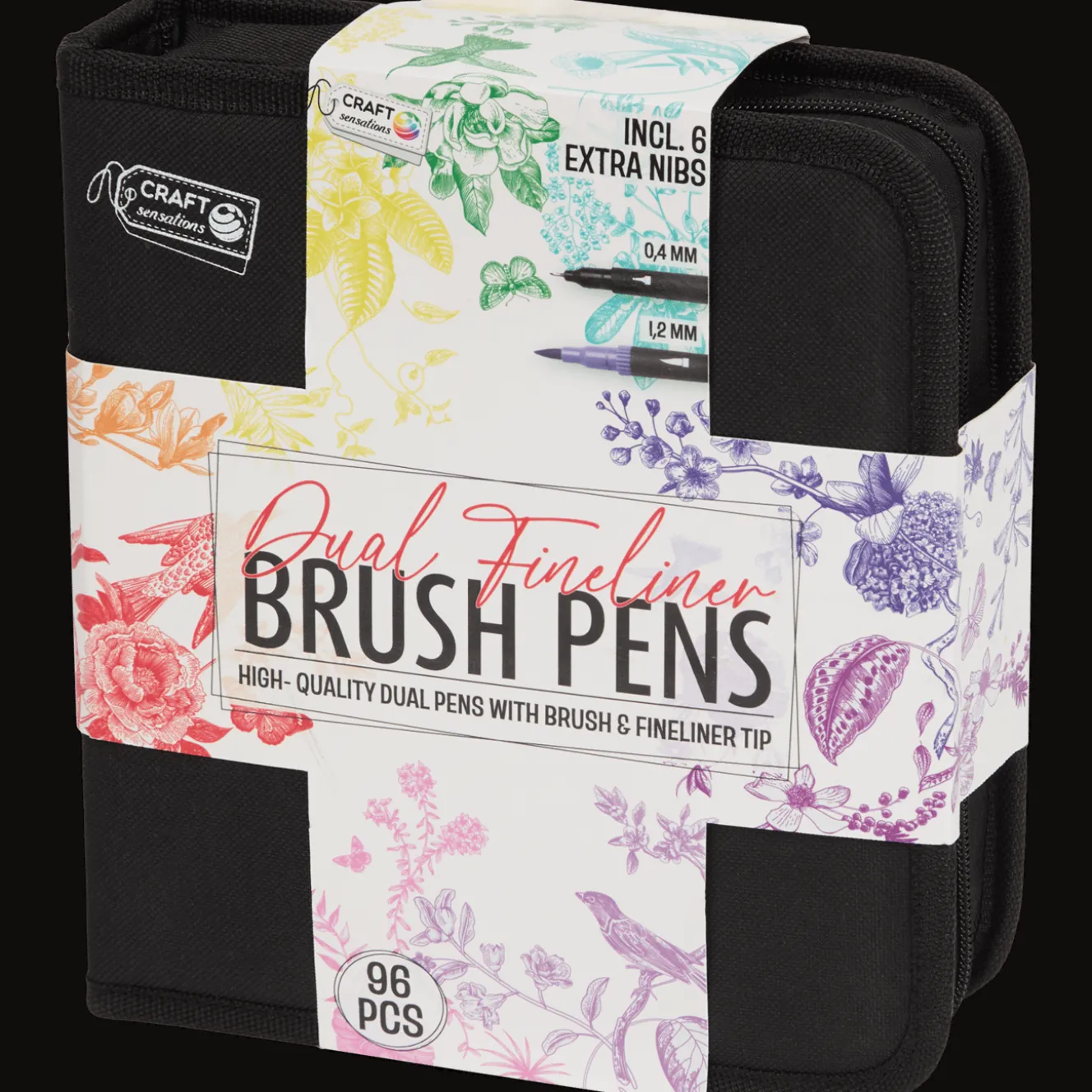 Dubbele fineliner-penseelpennen