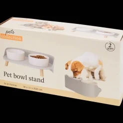 Dubbele voerbak op pootjes