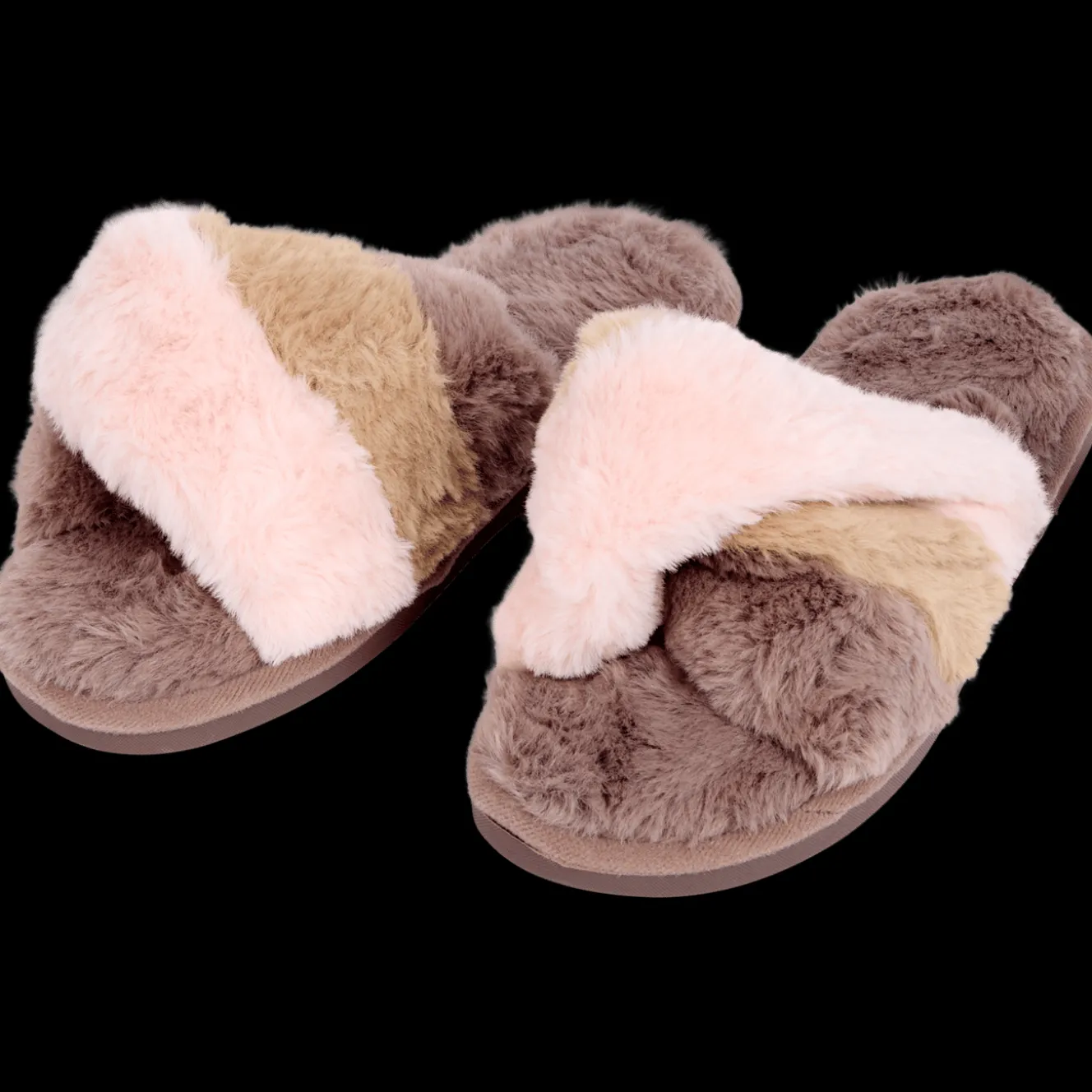 Fluffy slippers