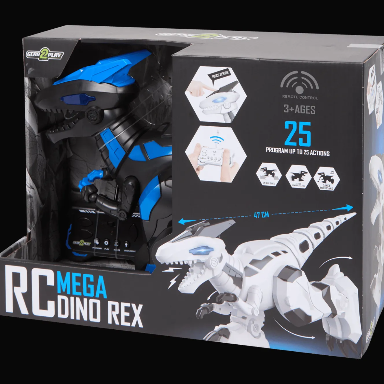 Gear2Play radiografisch bestuurbare mega dino rex