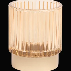 Glazen theelichthouder