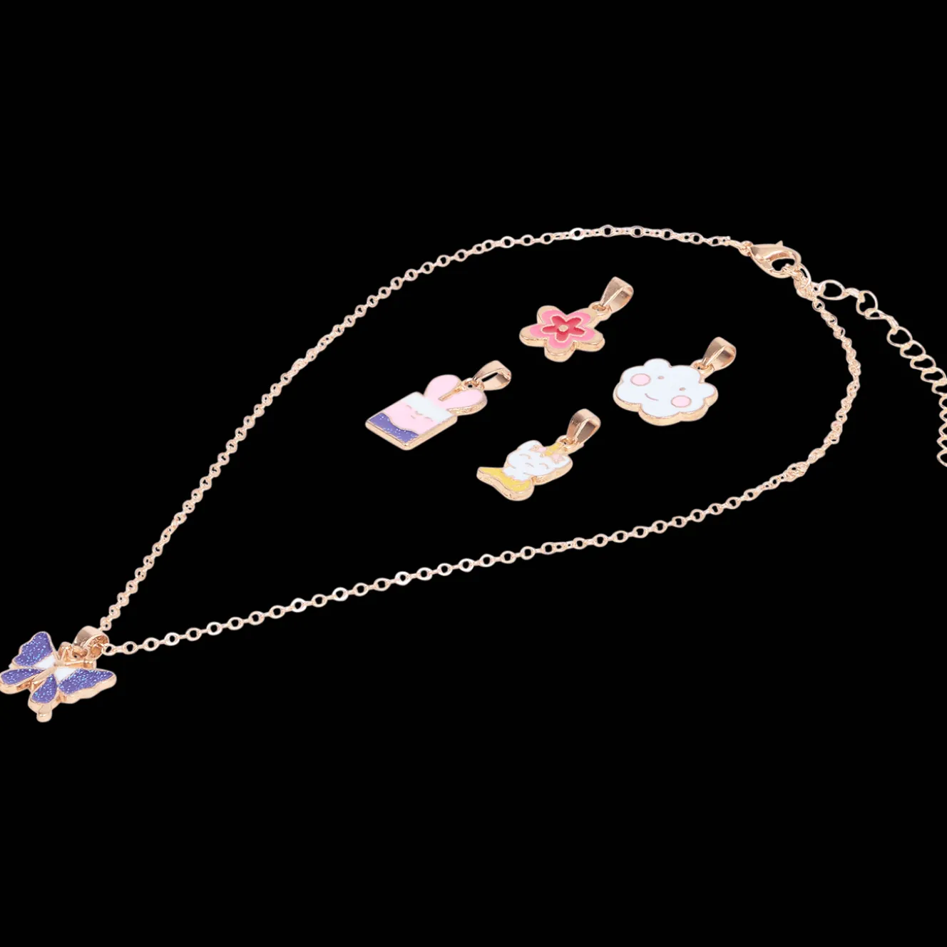 Kinderketting met verwisselbare hangers