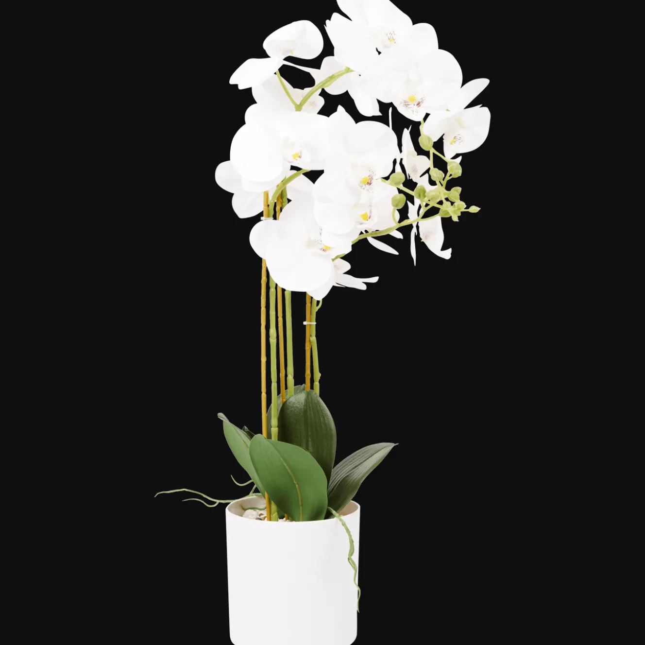 Kunst orchidee in pot