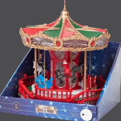 Magic Village kerstornament met muziek