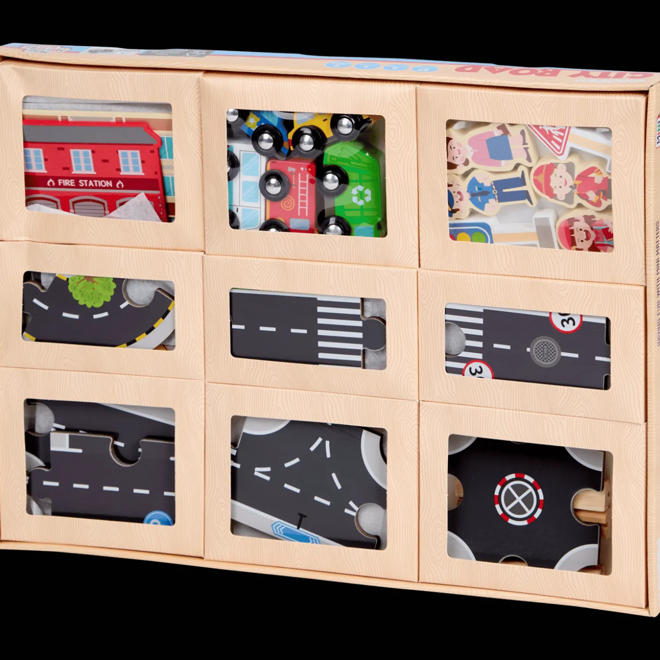 Mini Matters houten wegenset