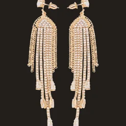 Oorbellen met glittersteentjes