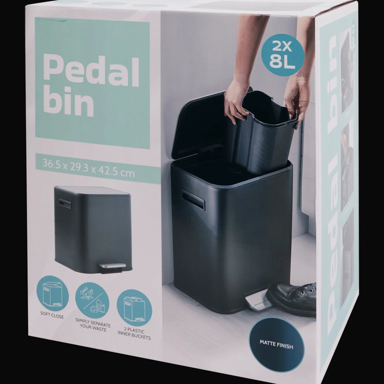 Pedaalemmer met dubbele bak