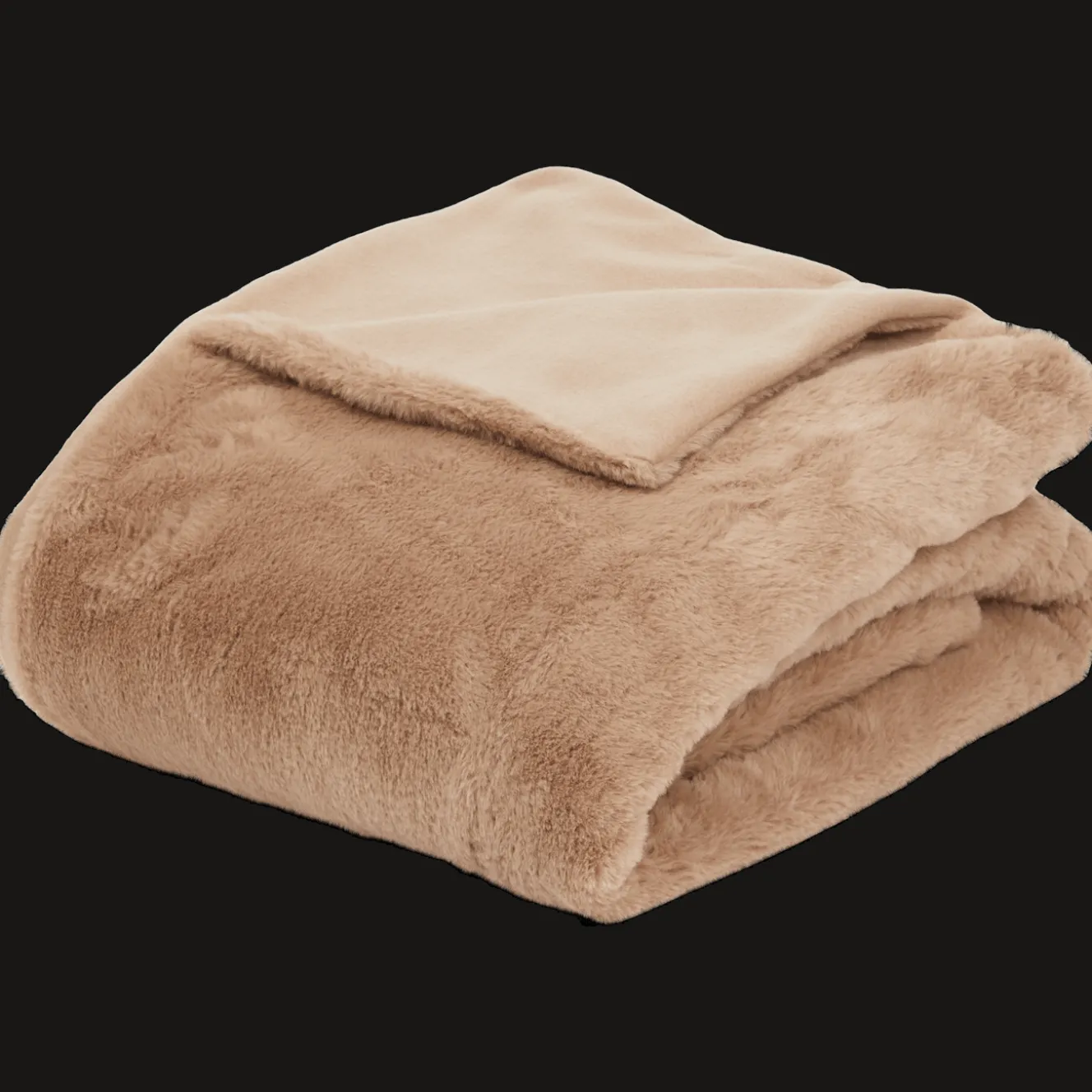 Plaid van imitatiebont