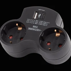 Pro-max dubbele wandstekker