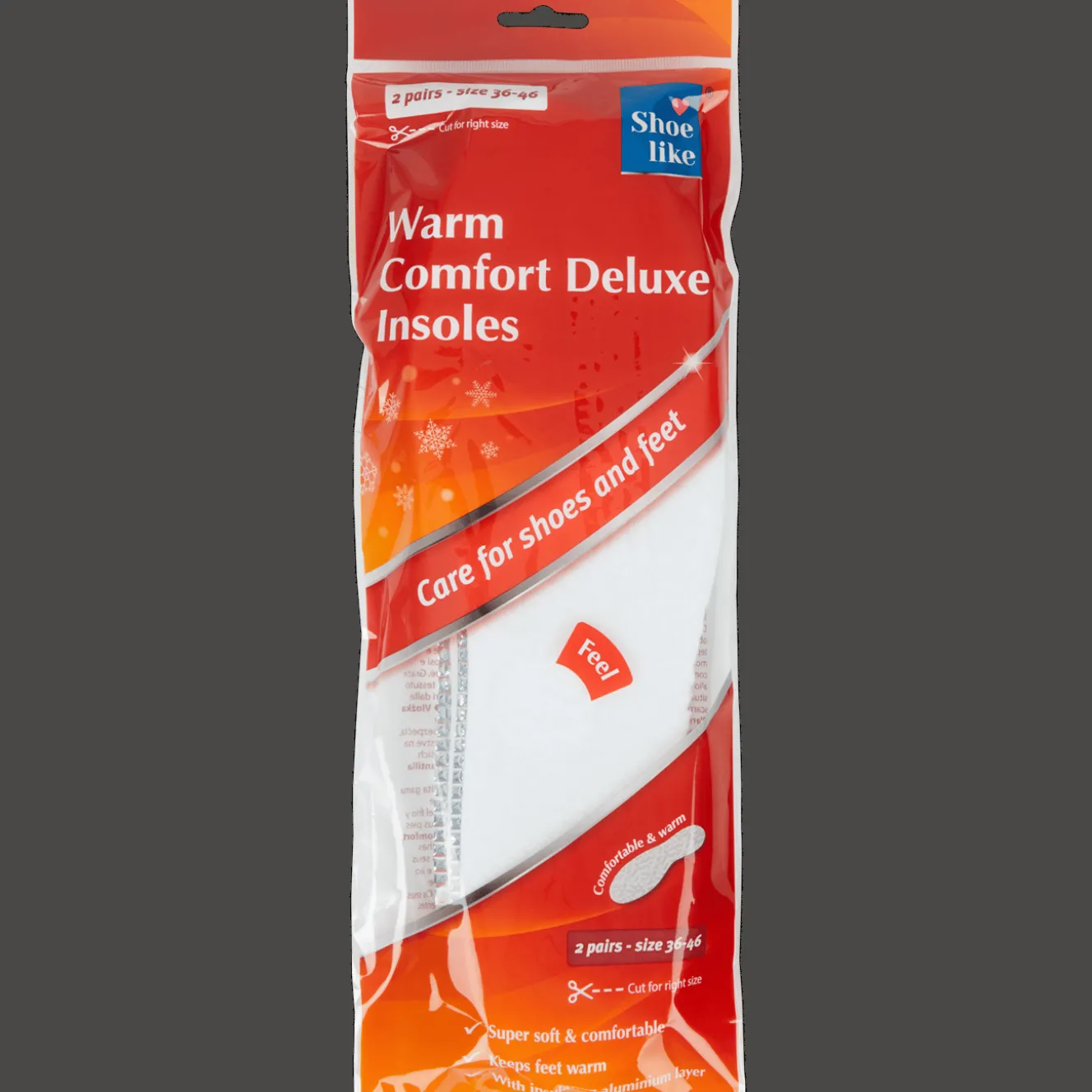 Shoe like inlegzolen