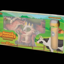 Speelgoeddieren met projectorzaklamp