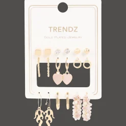Trendz vergulde oorbellenset