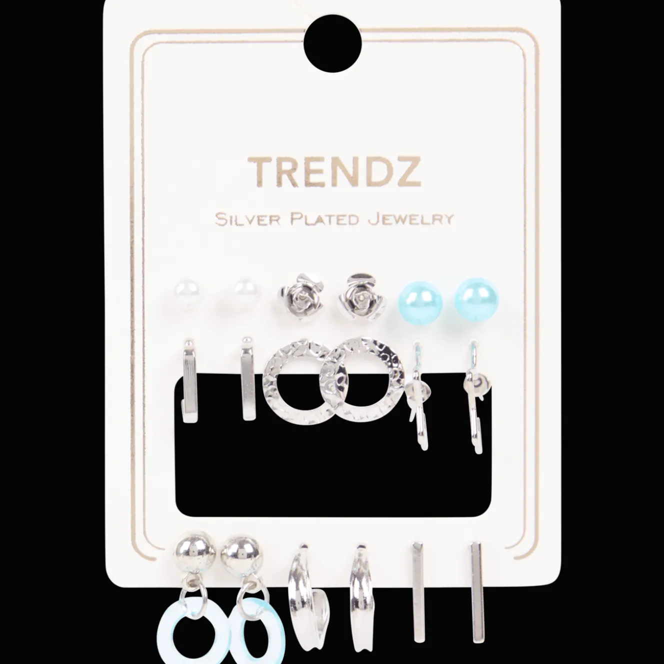 Trendz vergulde oorbellenset