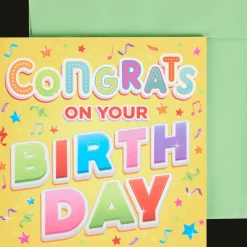 Verjaardagskaart met licht en geluid