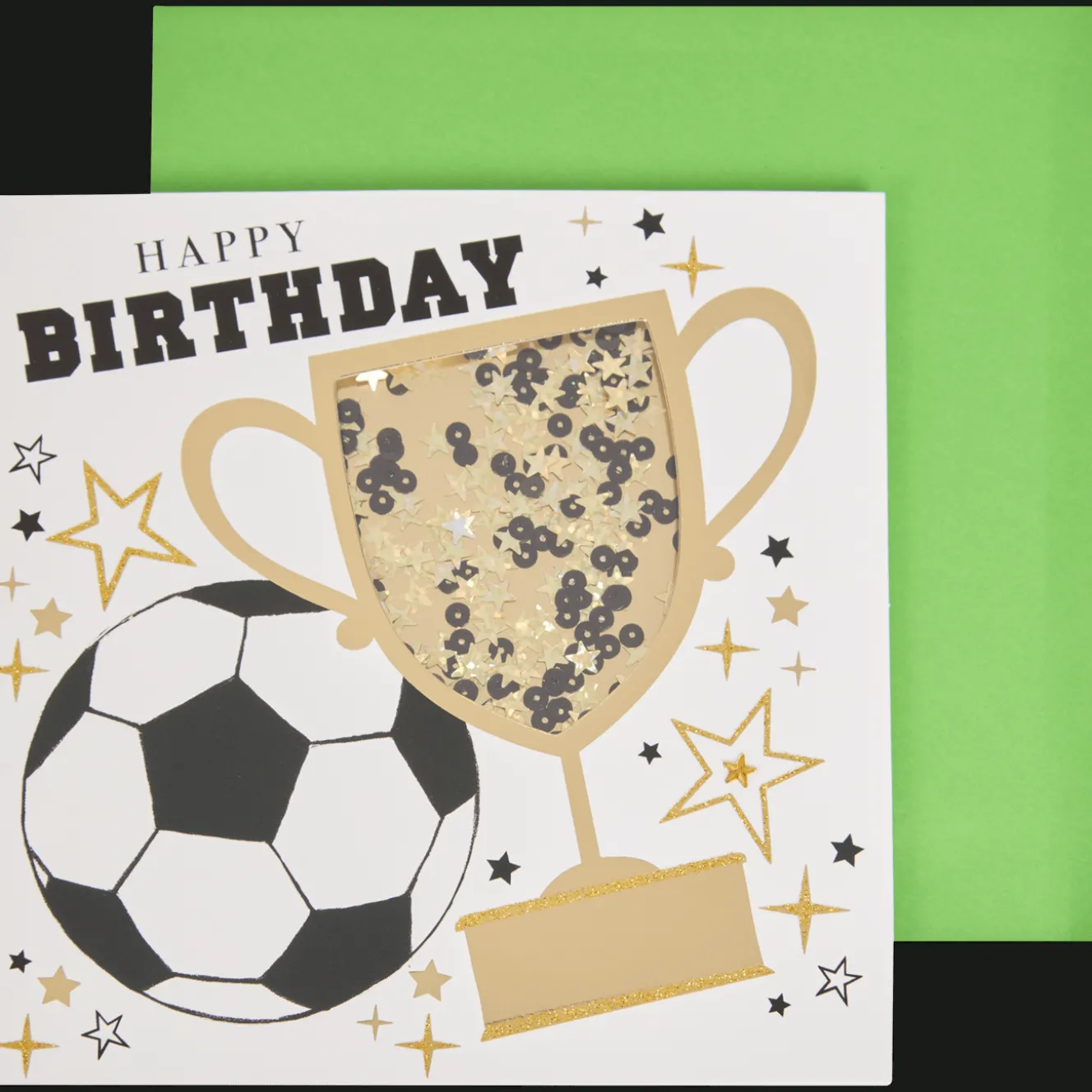 Wenskaart met confetti