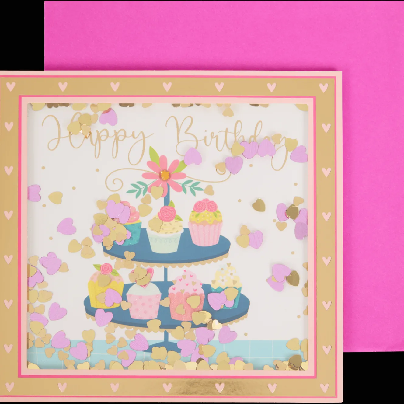 Wenskaart met confetti