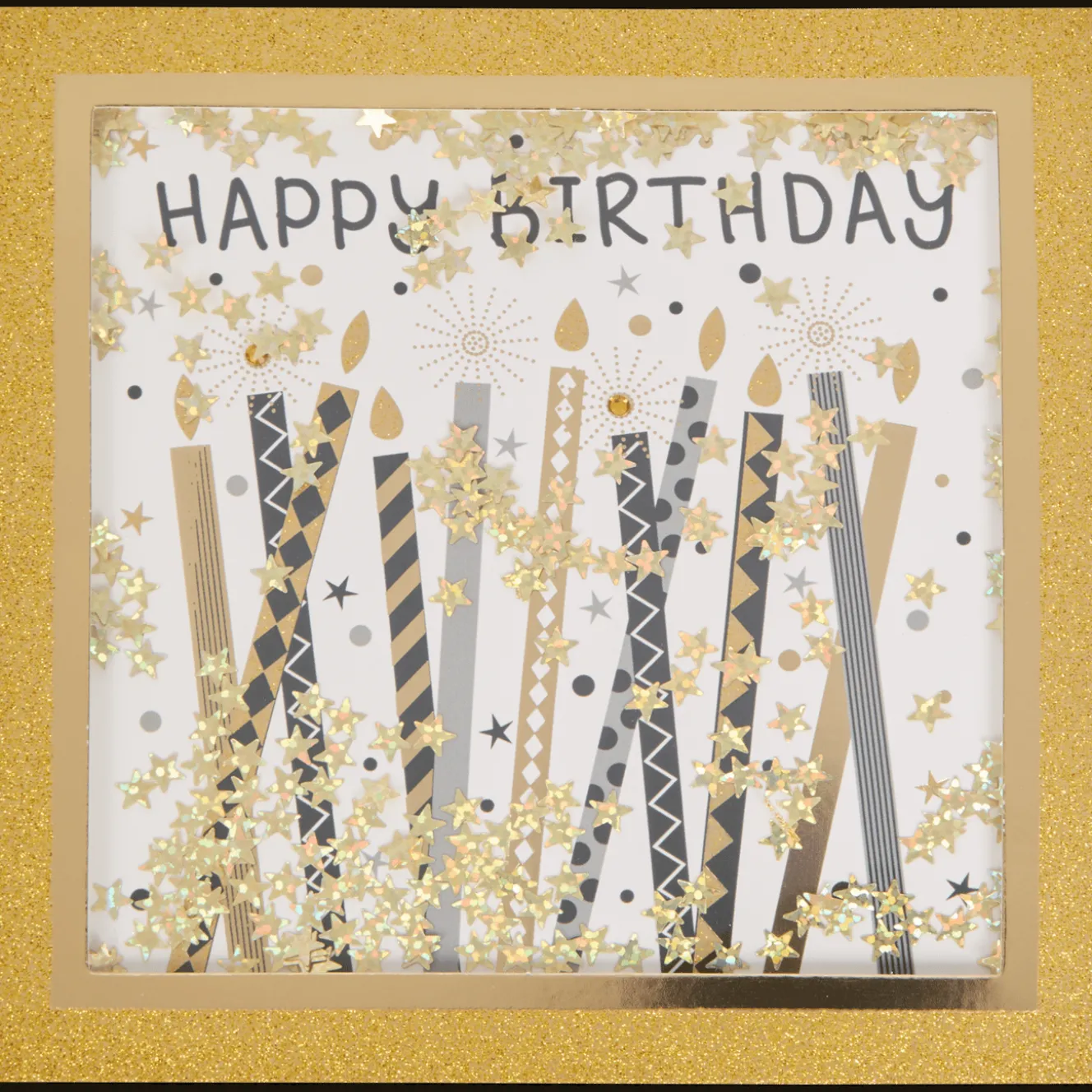 Wenskaart met confetti