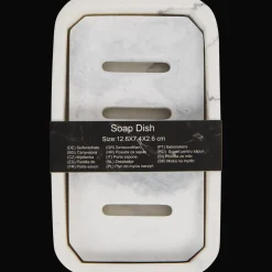 Zeepblokhouder met marmerprint